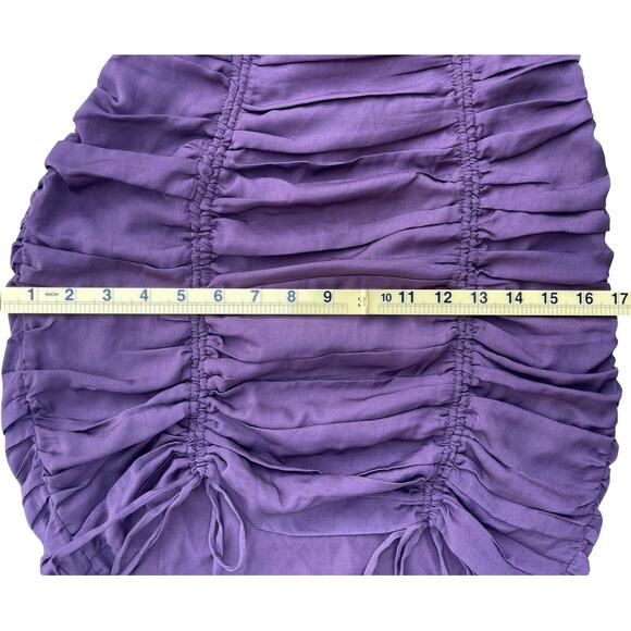 ASTR The Label Mardi Long Sleeve Ruched Mini Dress in Eggplant Purple - Small - Picture 10 of 15